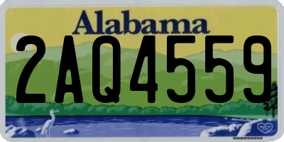 AL license plate 2AQ4559
