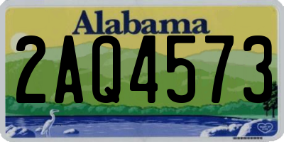 AL license plate 2AQ4573