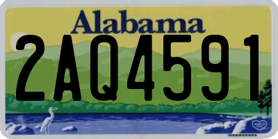 AL license plate 2AQ4591
