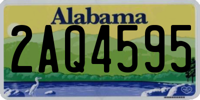 AL license plate 2AQ4595
