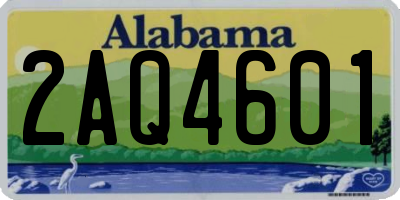 AL license plate 2AQ4601