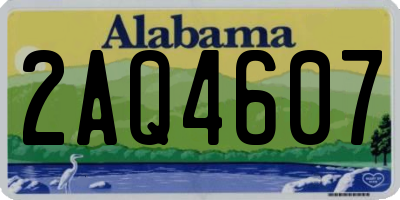 AL license plate 2AQ4607