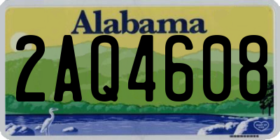 AL license plate 2AQ4608