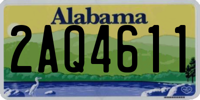 AL license plate 2AQ4611