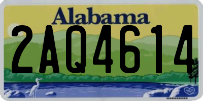 AL license plate 2AQ4614