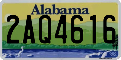 AL license plate 2AQ4616