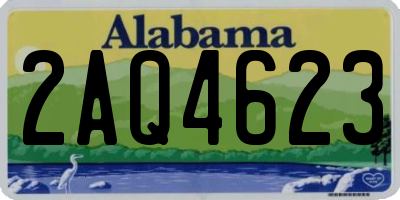 AL license plate 2AQ4623