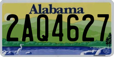 AL license plate 2AQ4627