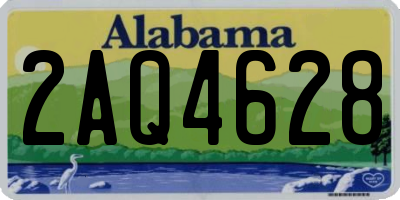 AL license plate 2AQ4628