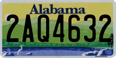 AL license plate 2AQ4632