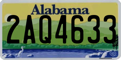 AL license plate 2AQ4633