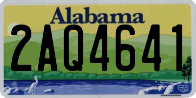AL license plate 2AQ4641