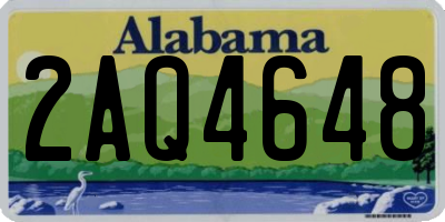 AL license plate 2AQ4648
