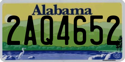 AL license plate 2AQ4652
