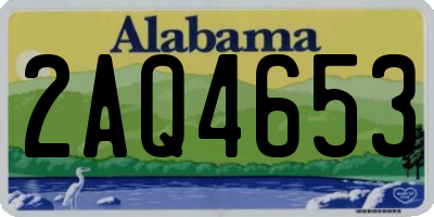AL license plate 2AQ4653