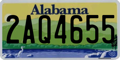 AL license plate 2AQ4655