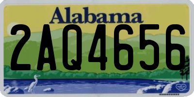 AL license plate 2AQ4656