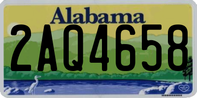 AL license plate 2AQ4658