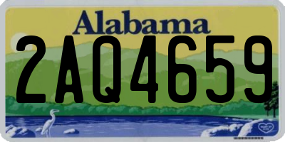 AL license plate 2AQ4659