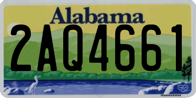 AL license plate 2AQ4661