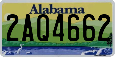 AL license plate 2AQ4662