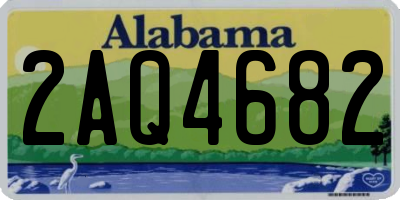 AL license plate 2AQ4682