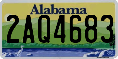 AL license plate 2AQ4683