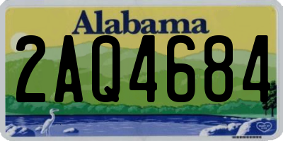 AL license plate 2AQ4684
