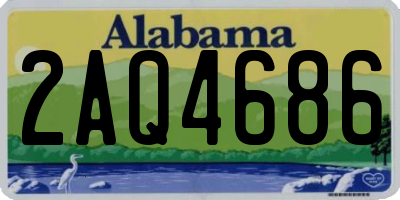 AL license plate 2AQ4686