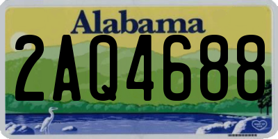 AL license plate 2AQ4688