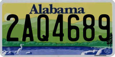 AL license plate 2AQ4689