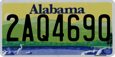 AL license plate 2AQ4690