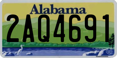 AL license plate 2AQ4691