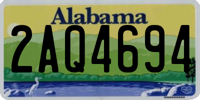AL license plate 2AQ4694