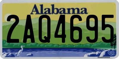 AL license plate 2AQ4695