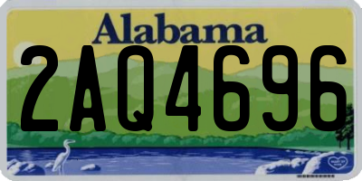 AL license plate 2AQ4696