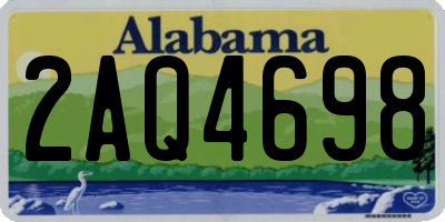 AL license plate 2AQ4698