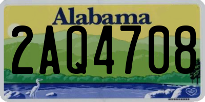 AL license plate 2AQ4708