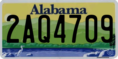 AL license plate 2AQ4709