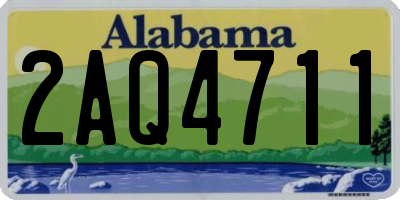 AL license plate 2AQ4711