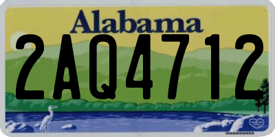 AL license plate 2AQ4712