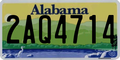 AL license plate 2AQ4714