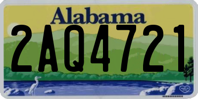 AL license plate 2AQ4721