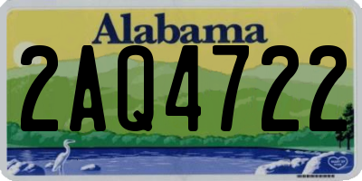 AL license plate 2AQ4722