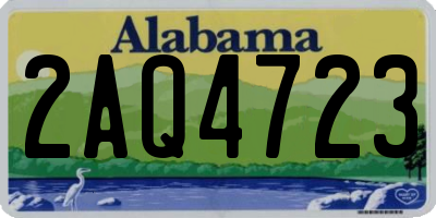 AL license plate 2AQ4723