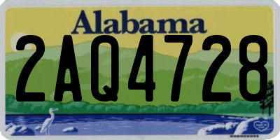AL license plate 2AQ4728