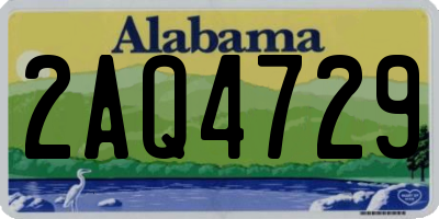 AL license plate 2AQ4729
