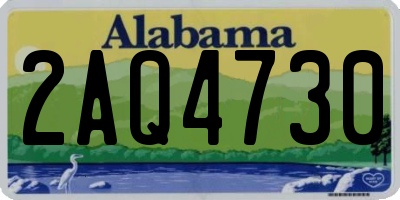 AL license plate 2AQ4730