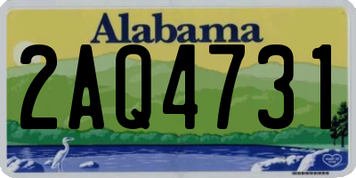 AL license plate 2AQ4731