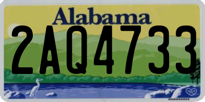AL license plate 2AQ4733